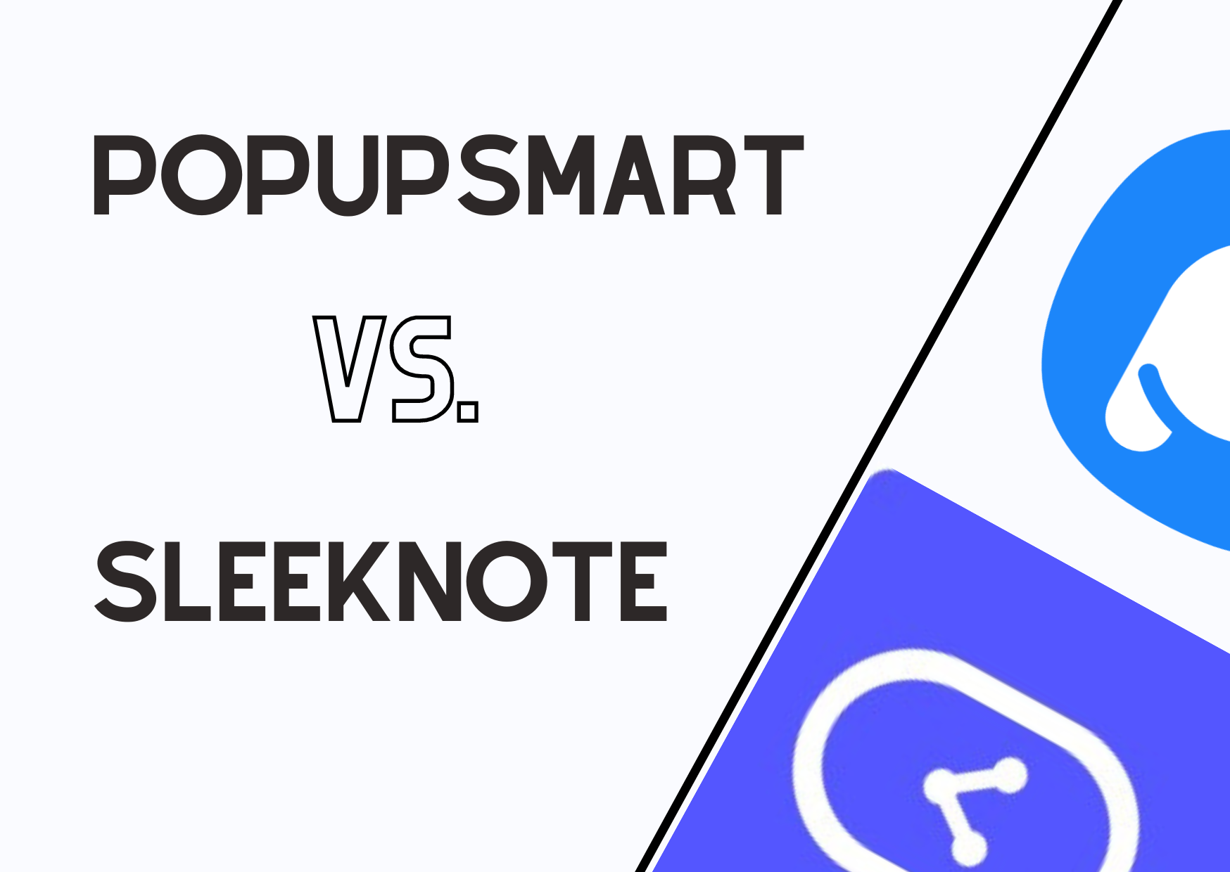 Popupsmart vs. Sleeknote comparison image