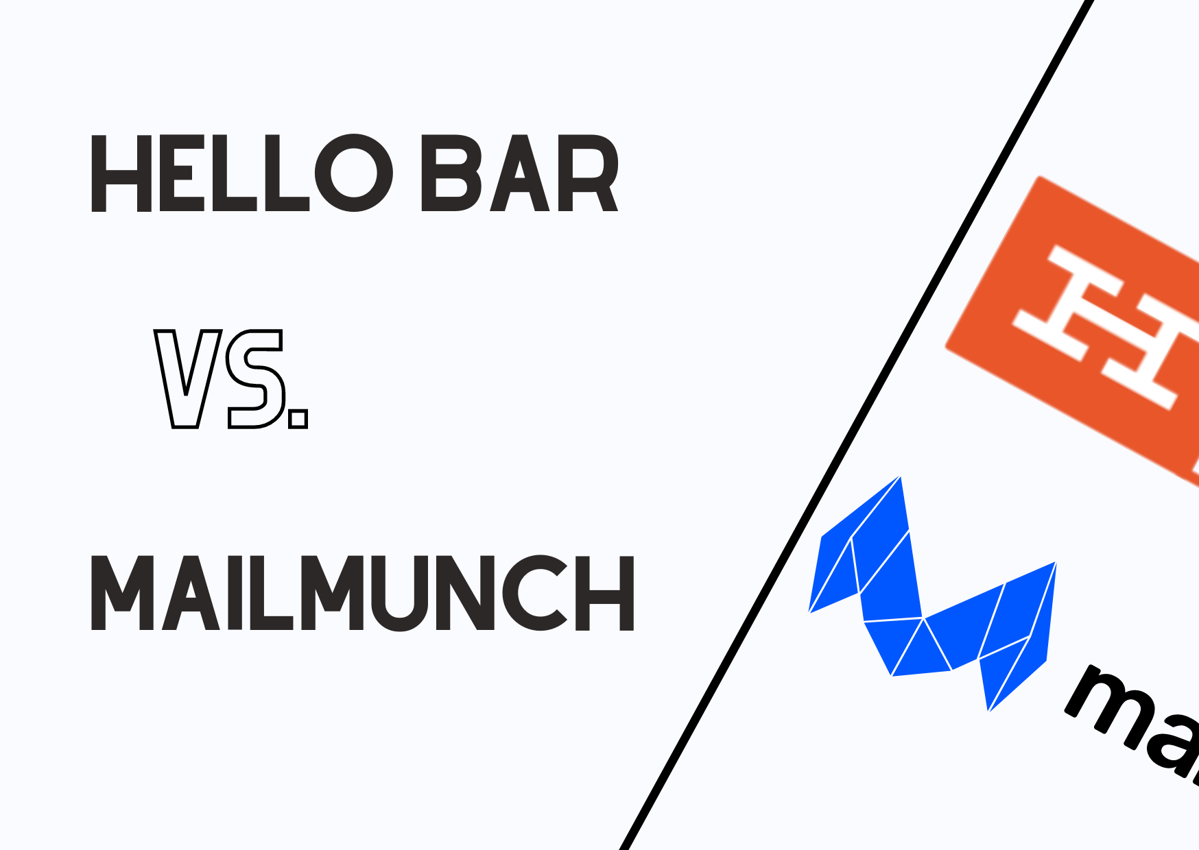 the banner of Hello Bar and Mailmunch comparison on a fair background