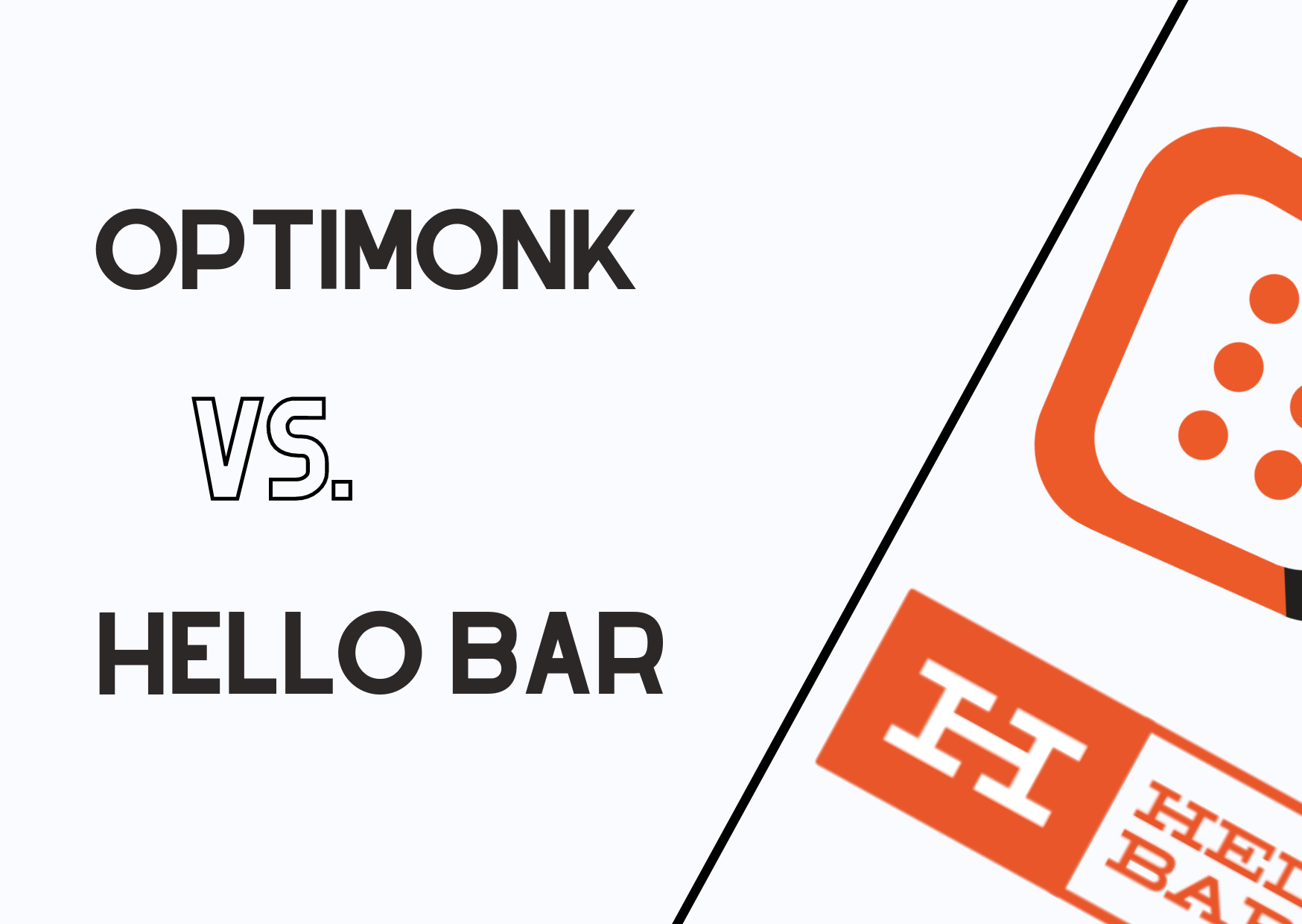 OptiMonk and Hello Bar banner with the logos and the title