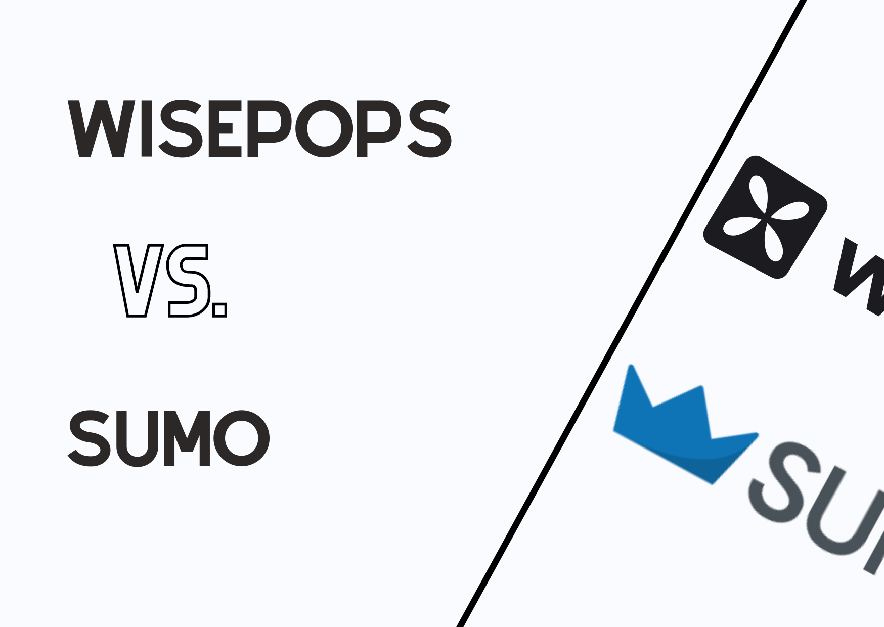 the banner to illustrate the comparison of Wisepops and Sumo
