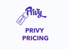 Privy Pricing cover with the brand's logo, price tag and great headline