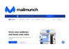 Homepage of Mailmunch on a white background