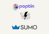 the logos Poptin vs Sumo to compare and contrast them