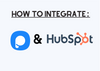 The cover of Popupsmart and HubSpot integrations with their logos and 'How to Integrate' title