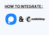 The cover of Popupsmart and Mailchimp integrations with their logos and 'How to Integrate' title
