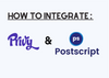 The cover of Privy and Postscript integration with their logos and 'How to Integrate' title