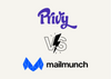 Privy vs Mailmunch comparison for the cover image