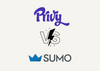 Privy and Sumo logos to compare the popup builder alternatives