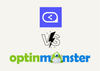 the cover of Sleeknote and OptinMonster comparison on a fair background