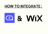 The cover of Sleeknote and Wix integrations with their logos and 'How to Integrate' title
