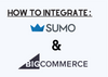 The cover of Sumo and BigCommerce integration with their logos and 'How to Integrate' title