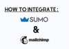 The cover of Sumo and Mailchimp integration with their logos and 'How to Integrate' title
