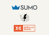 the cover of the comparison of Sumo vs Hello Bar with their logos